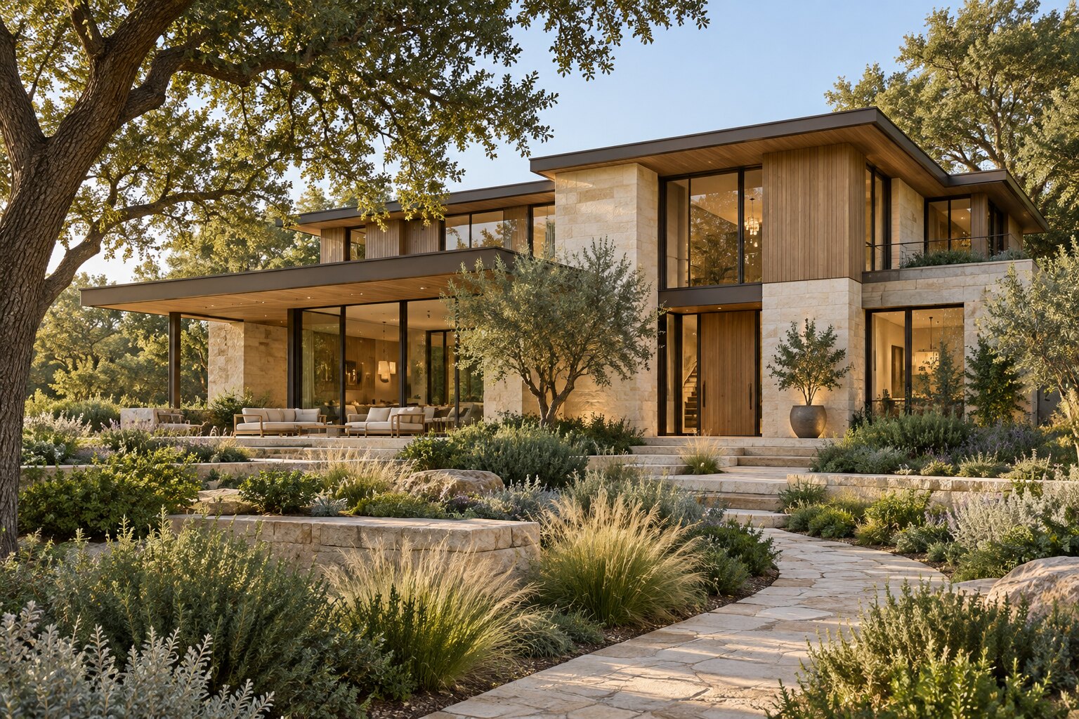 Garden & Architecture Study - conceptual architectural visualization